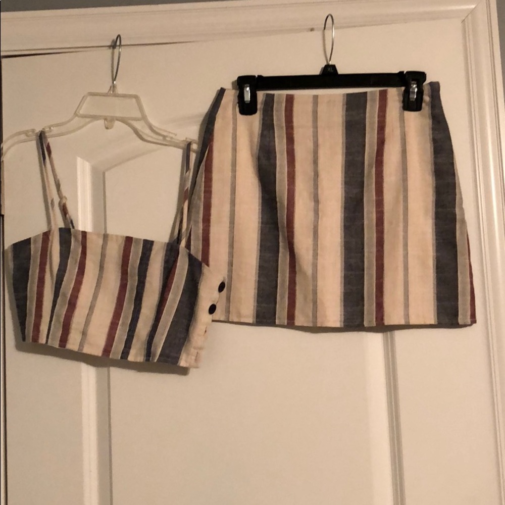 Two Piece Striped Set